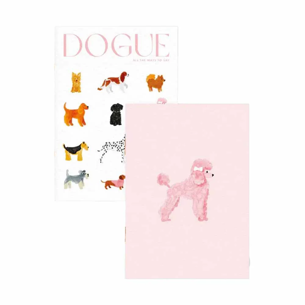 זוג פנקסים חלקים Dogue