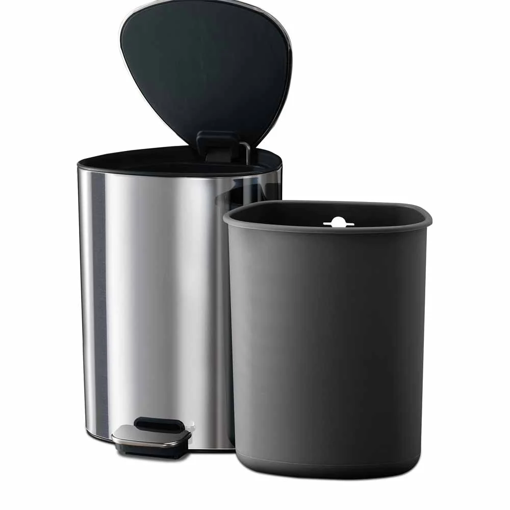 פח לשירותים EasyStore Luxe כסוף - Image 11
