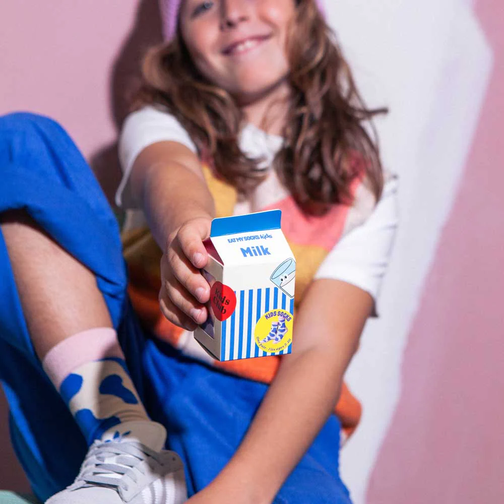 גרביים ילדים, משקה חלב כחול - Image 8