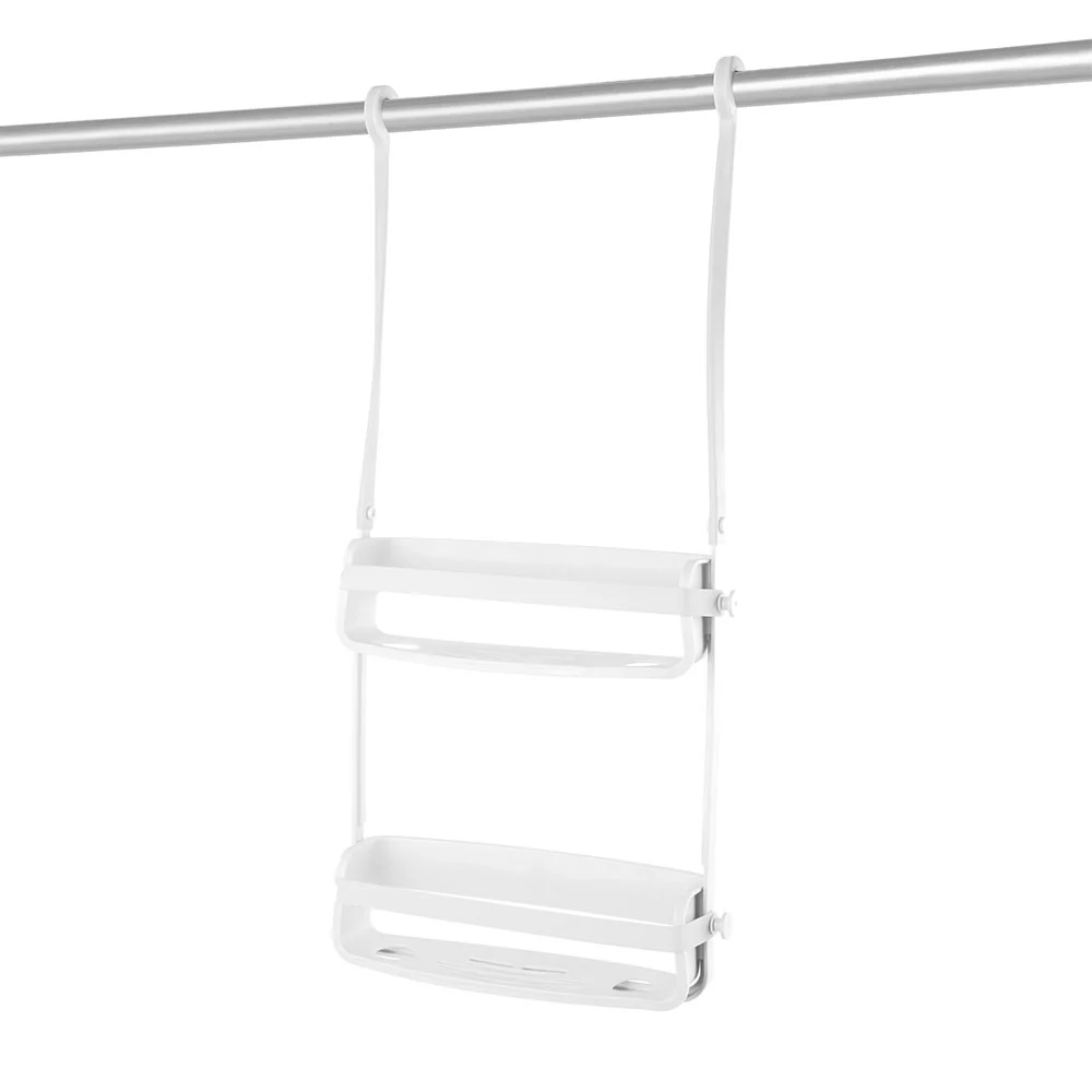 מתלה כפול למקלחת Flex לבן - Image 3