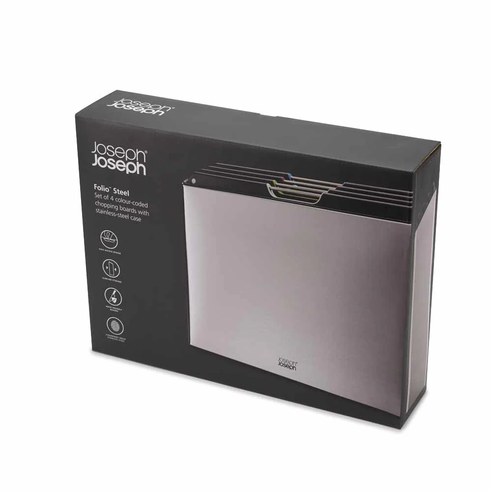 סט 4 קרשי חיתוך FOLIO STEEL כסוף - Image 18