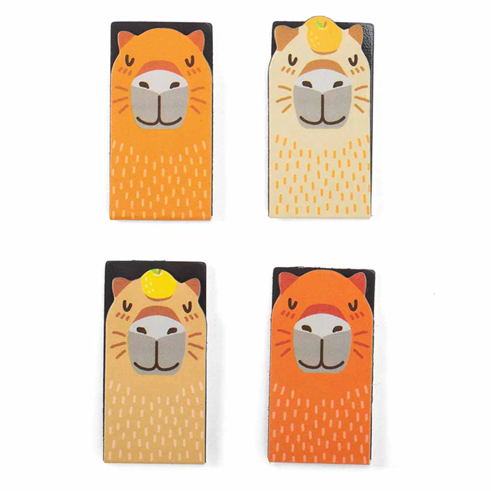 סט 4 סימניות מגנטיות Capybara