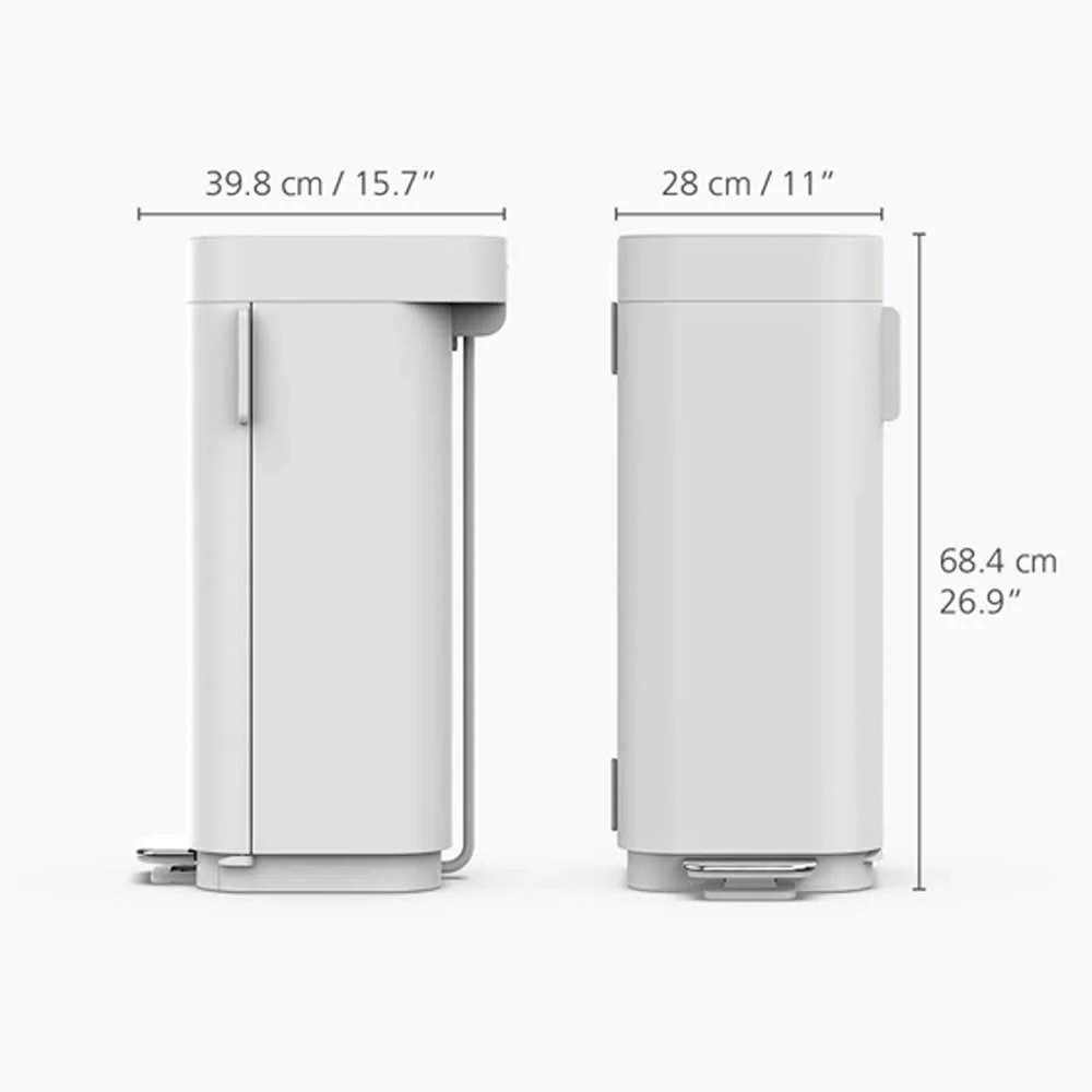 פח אשפה PORTA אפור בהיר 40L - Image 10