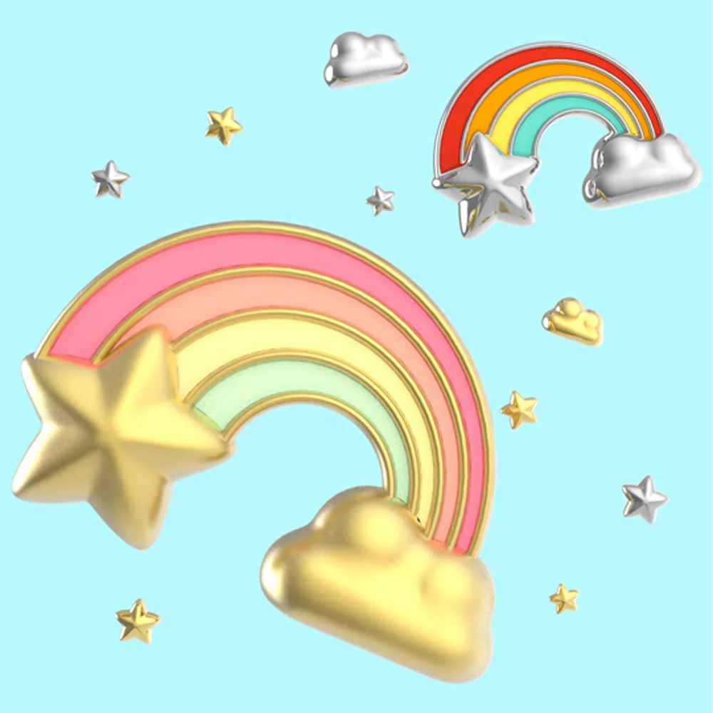 מחזיק מפתחות קשת בענן - Image 3