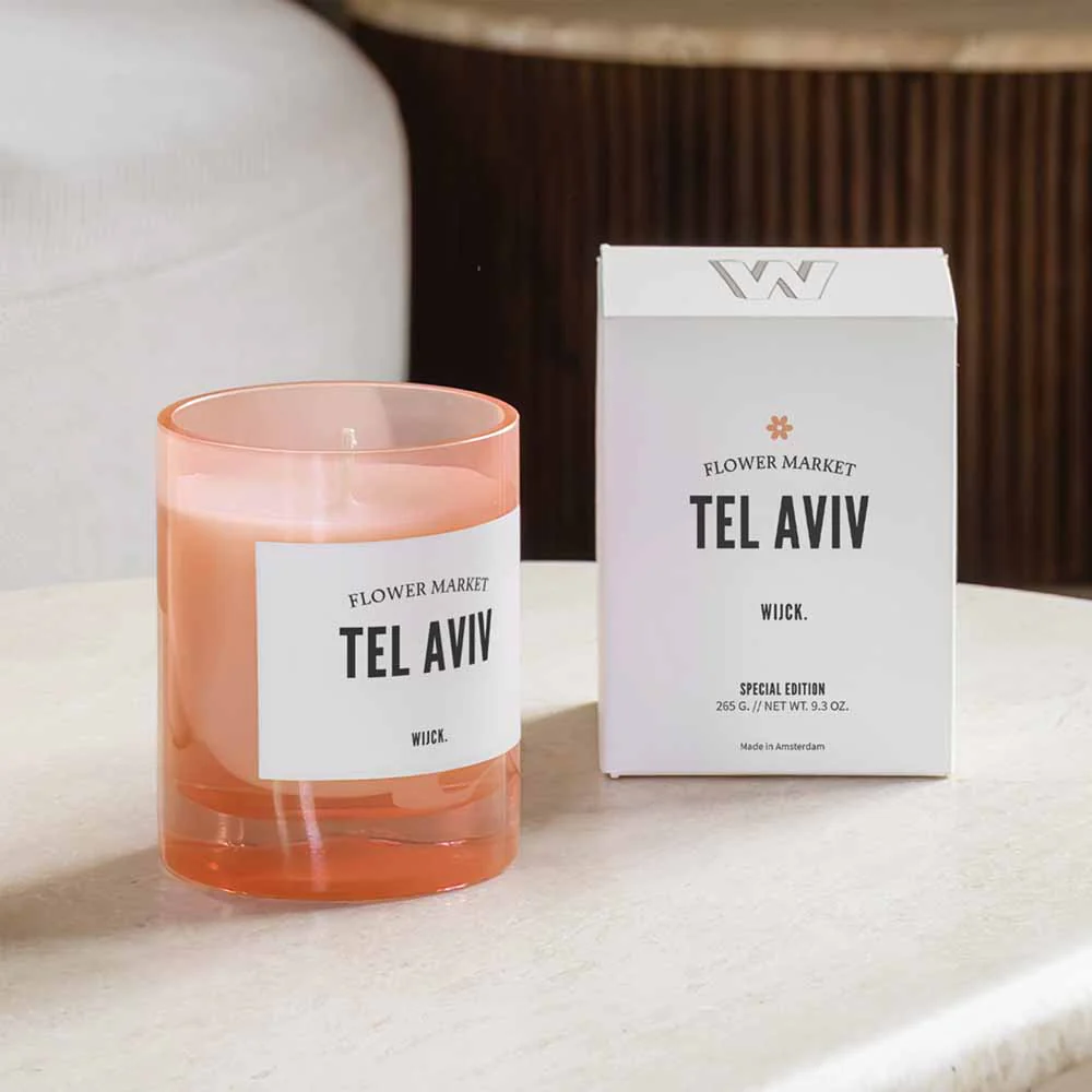 נר ריחני תל אביב Flower Orange - Image 2