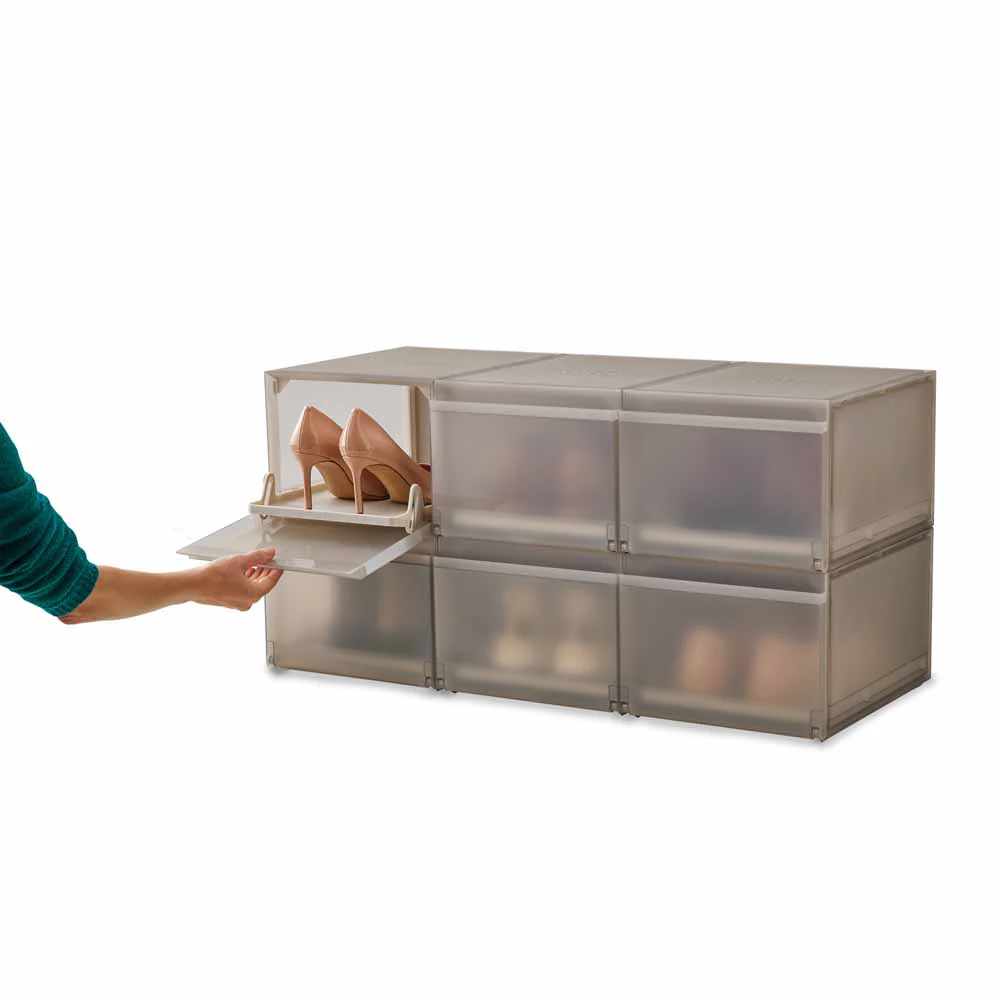 סט 6 קופסאות אחסון לנעליים Shoecase - Image 17
