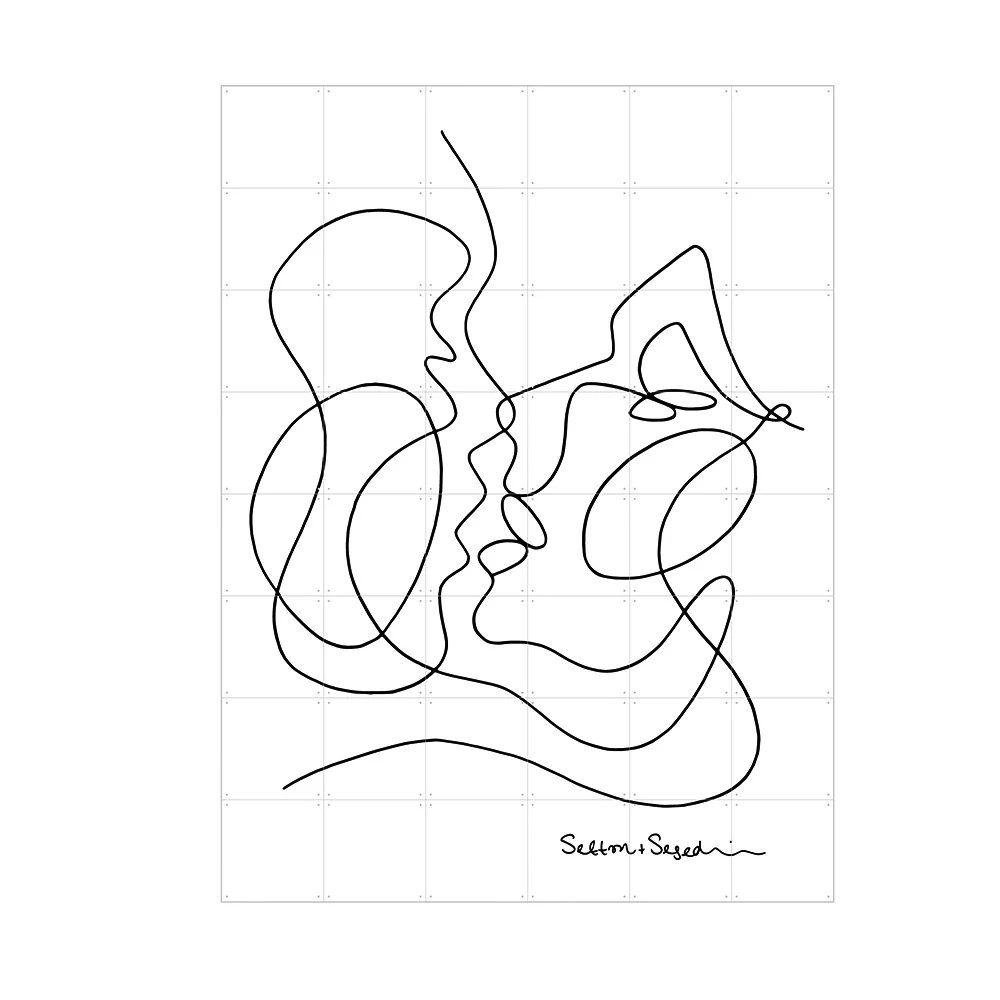 תמונת הרכבה Graphic נשיקה