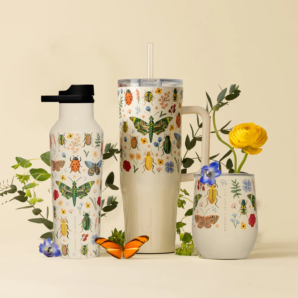 כוס STEMLESS 350ML חיפושיות ופרפרים - Image 3