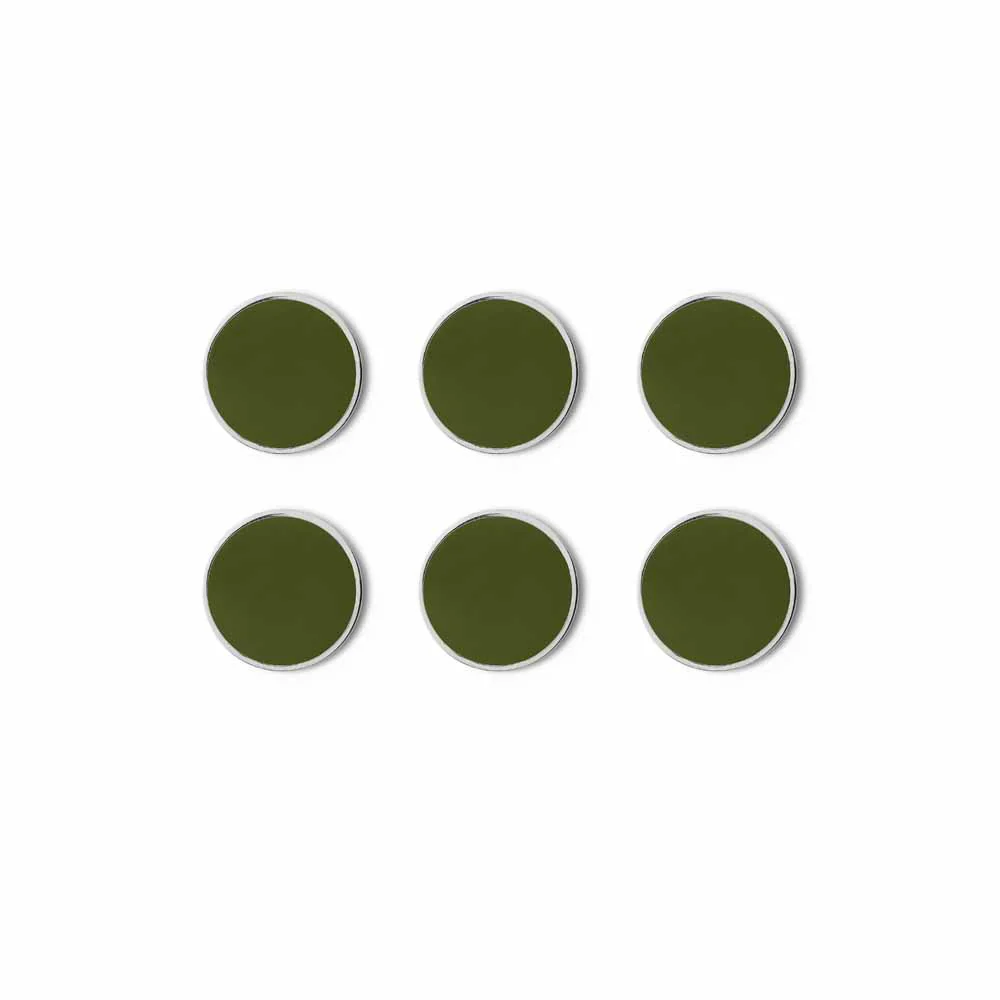 מגנטים Buttons ירוק זית