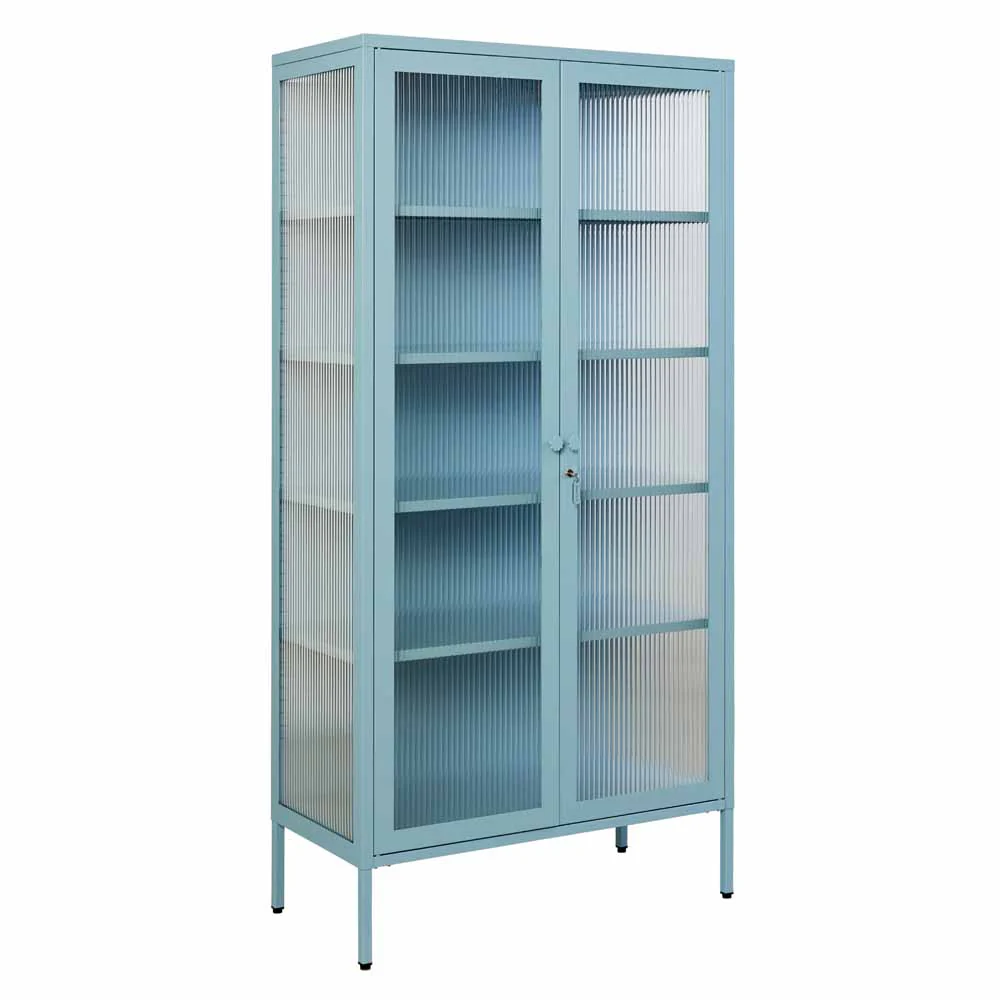ארון דלתות זכוכית COLLECTOR תכלת - Image 5