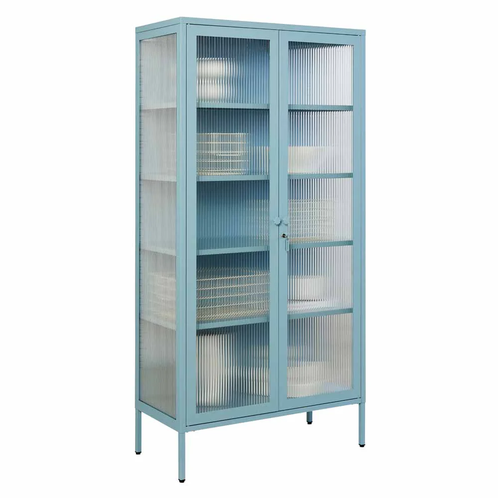 ארון דלתות זכוכית COLLECTOR תכלת - Image 6
