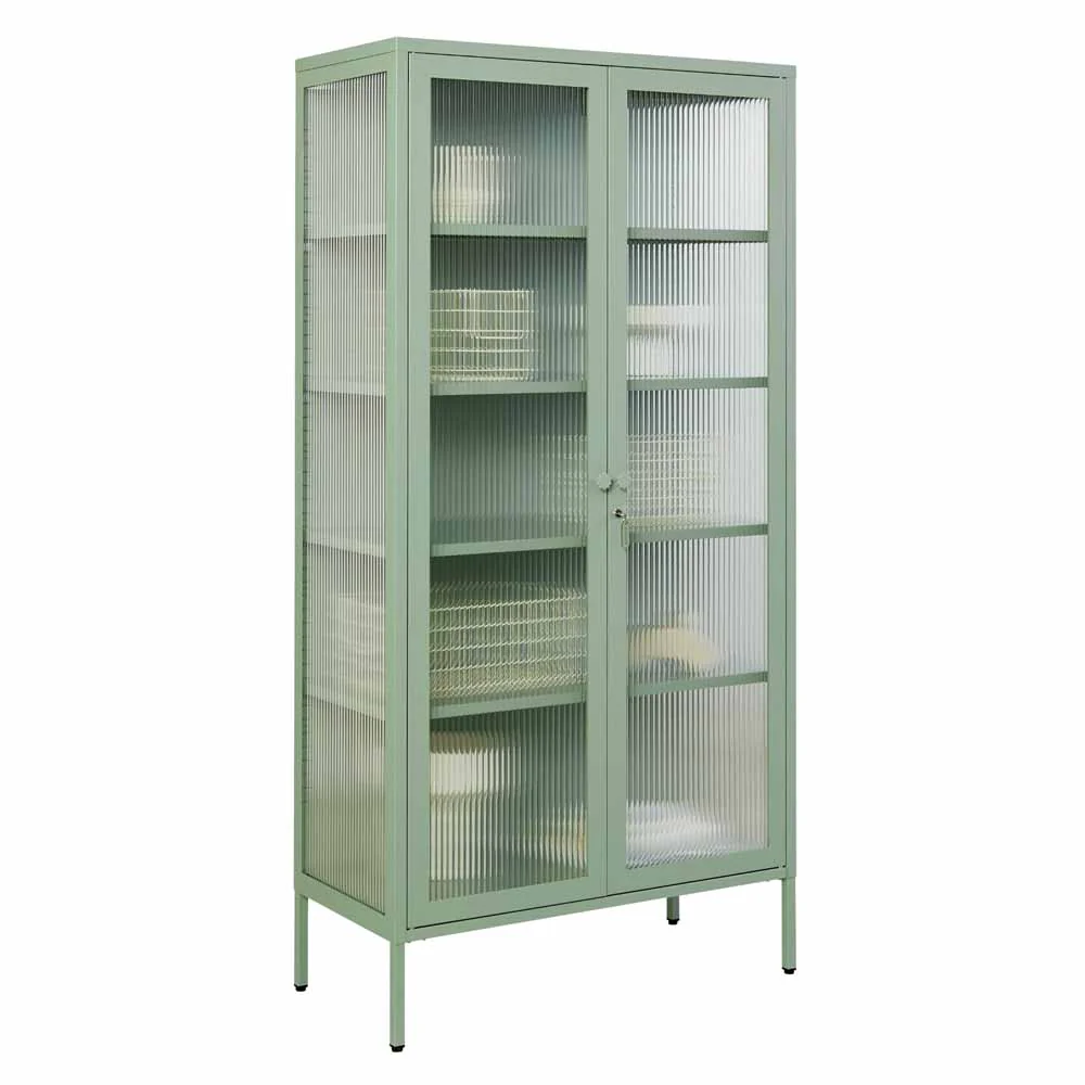 ארון דלתות זכוכית COLLECTOR ירוק מרווה - Image 6