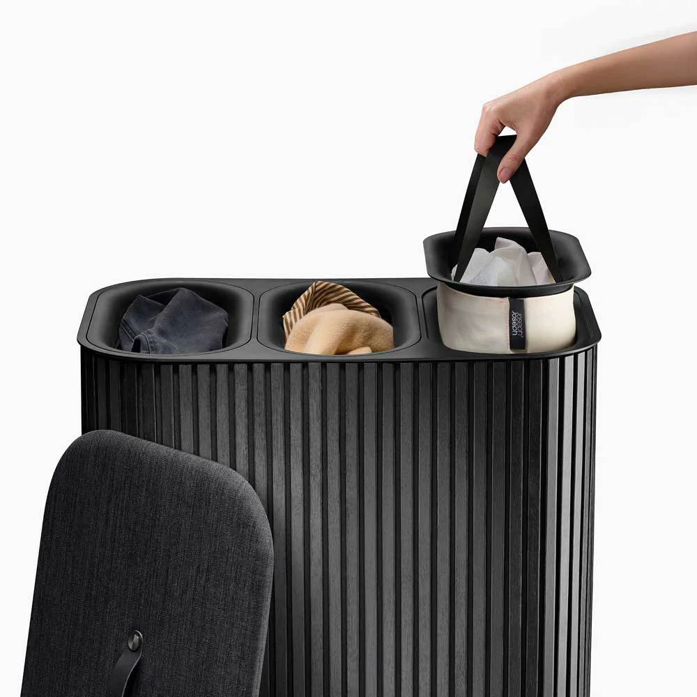 סל כביסה TOTA TRIO LUXE 90L שחור - Image 2