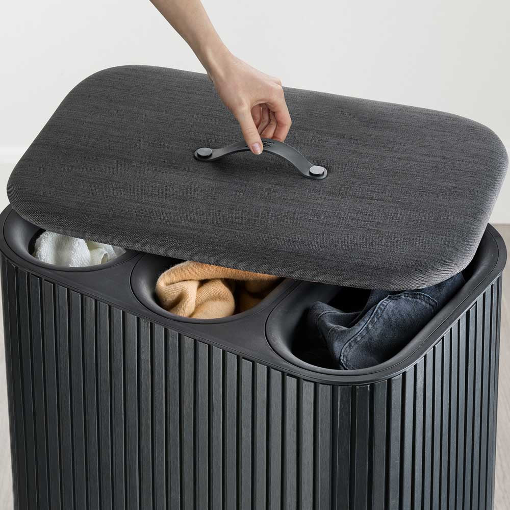 סל כביסה TOTA TRIO LUXE 90L שחור - Image 4