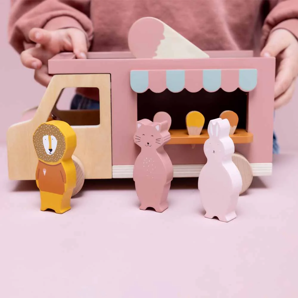 אוטו גלידה ואביזרים מעץ - Image 11